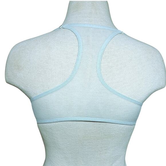 Victoria Secret 34C Racerback Demi lace bra green front clip lightly lined cups - Picture 2 of 6